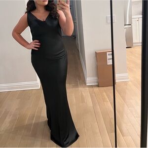 Norma Kamali Maria Satin Gown